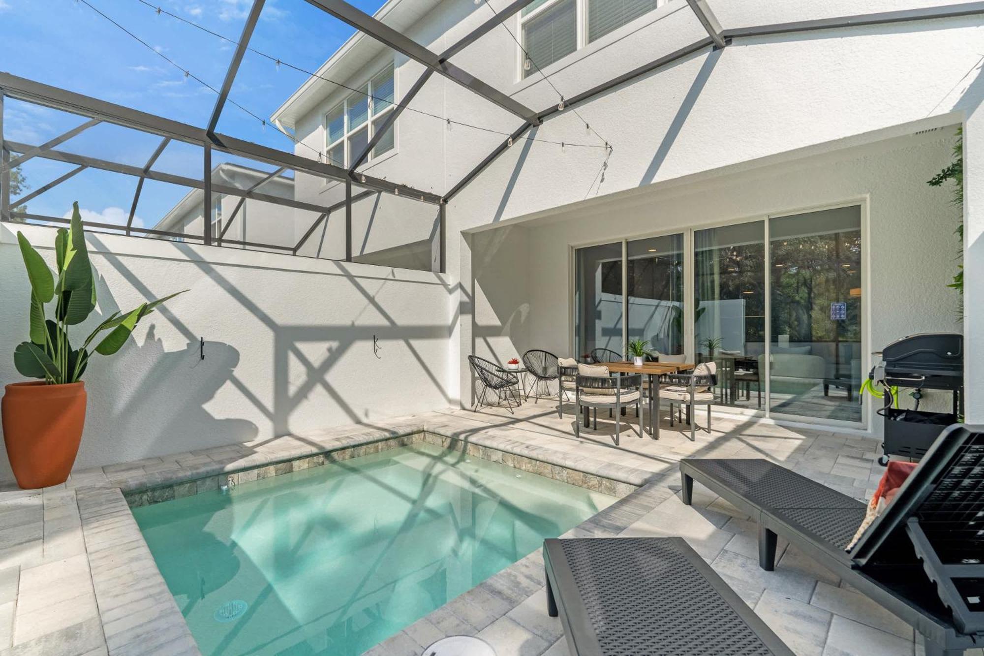 Upstay - Modern Family Townhouse W Private Pool Orlando Kültér fotó